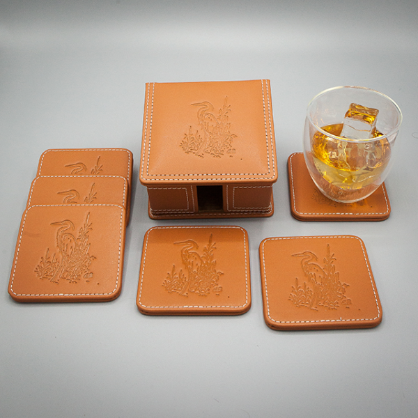 Leather & Leatherette Coasters – Square